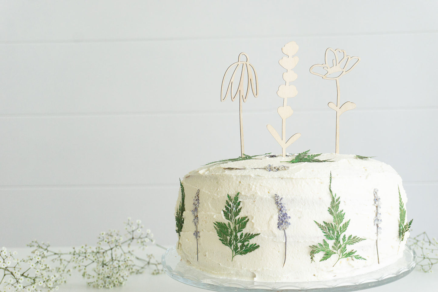 Caketopper-Set Wildflower