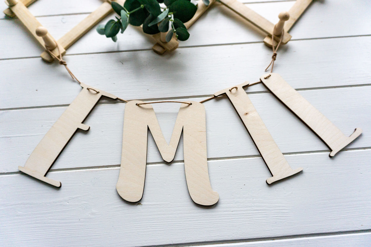 Einzelne Holzbuchstaben