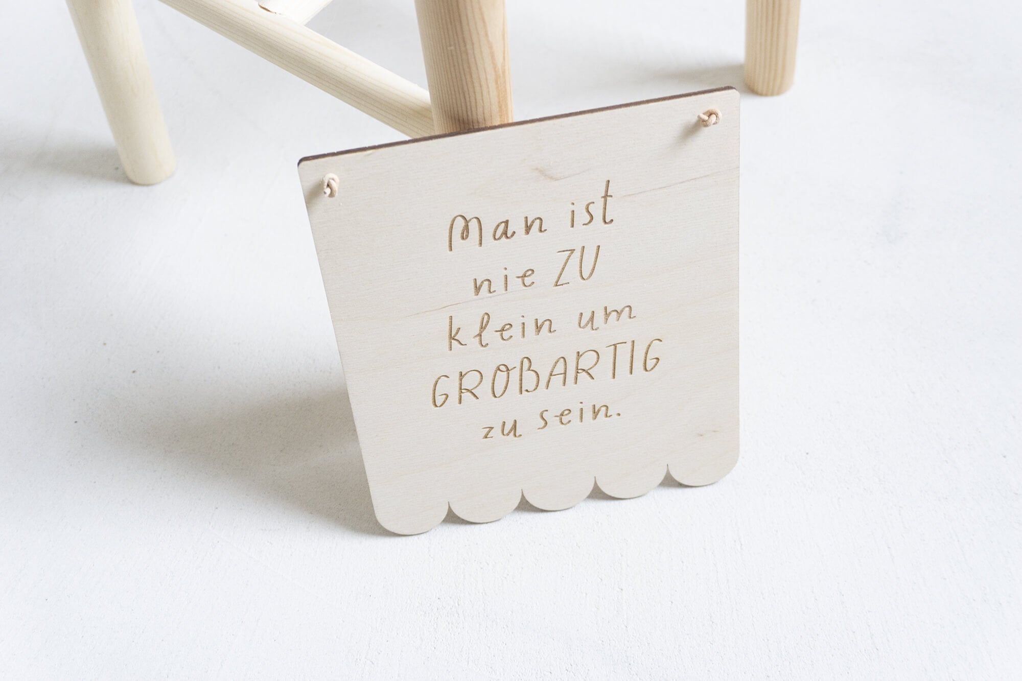 Man ist nie zu klein um großartig zu sein